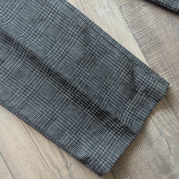 NWT H&M Women's Straight Leg Loose Fit Dress Pants in Black Melange Woven 8 - Picture 5 of 7